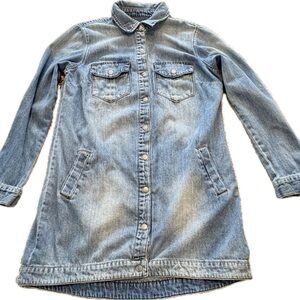 Liverpool Light Blue Denim Longline Jacket